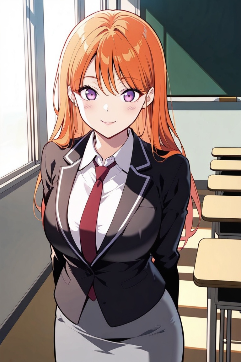 1girl,  solo,  orange hair on Tensor.Art