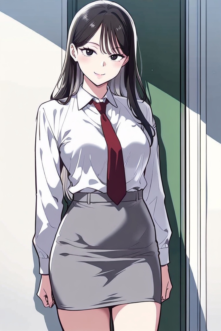 hair,  long hair,  two tone hair on Tensor.Art