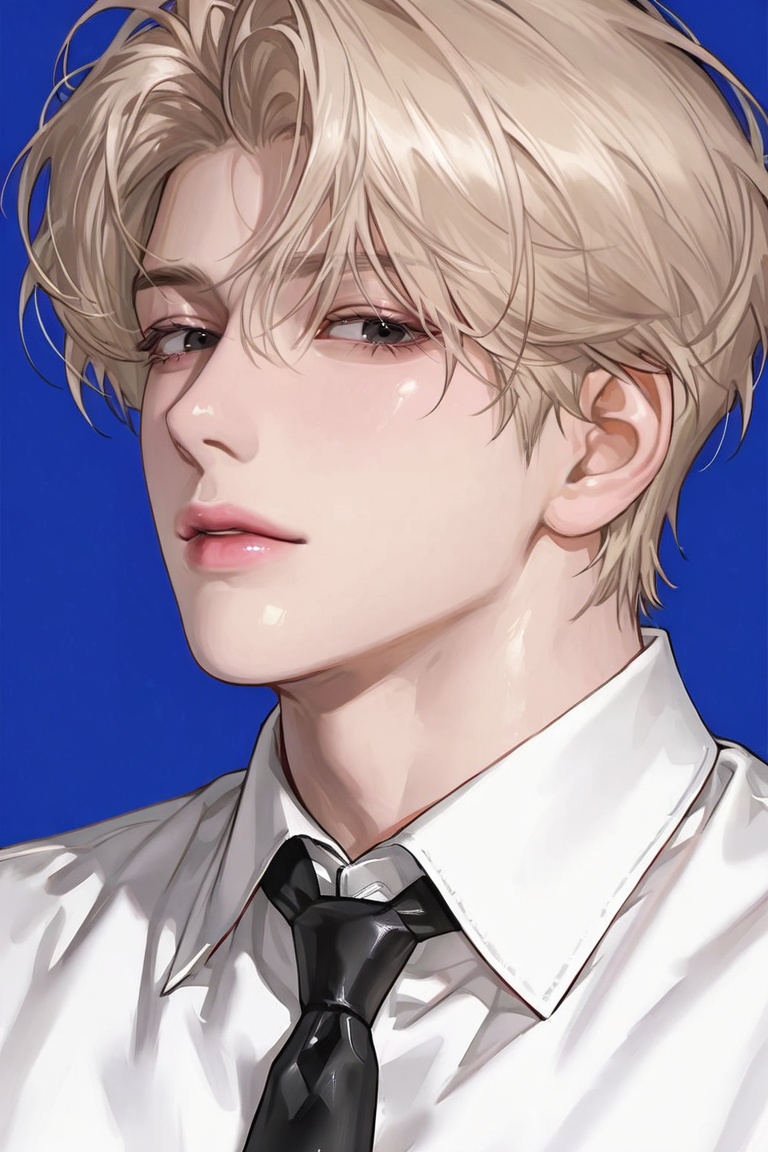 1boy,  solo,  short messy hair on Tensor.Art