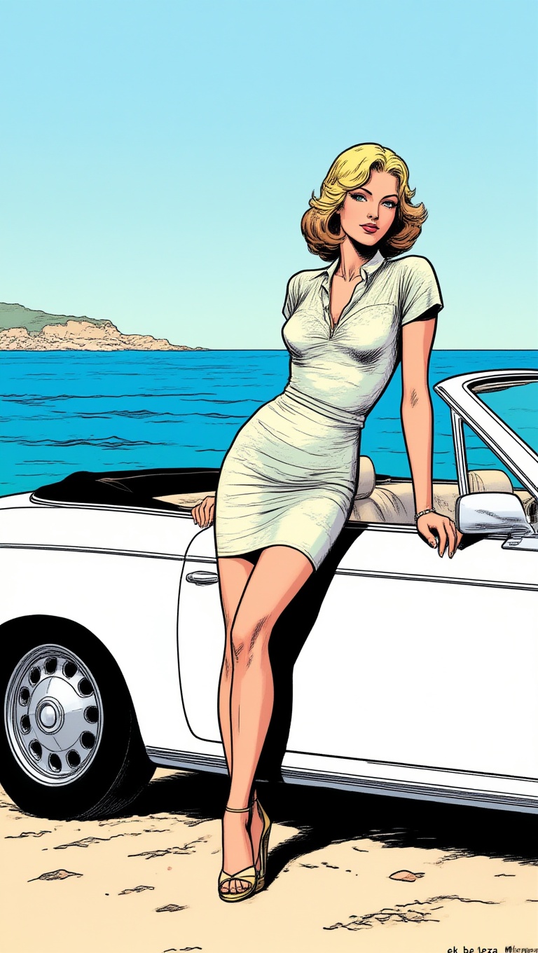 ek_m1ma_zib,  ek_be11eza,  classic Milo Manara style illustrated comic art on Tensor.Art
