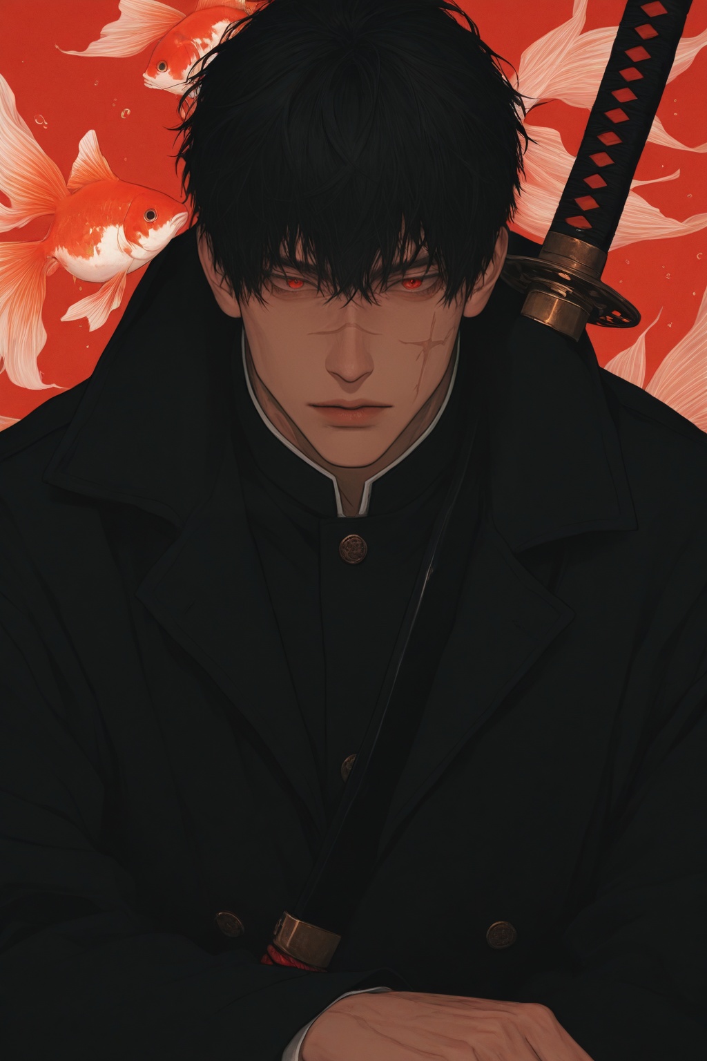 rokuhira chihiro,  kagurabachi,  1boy on Tensor.Art