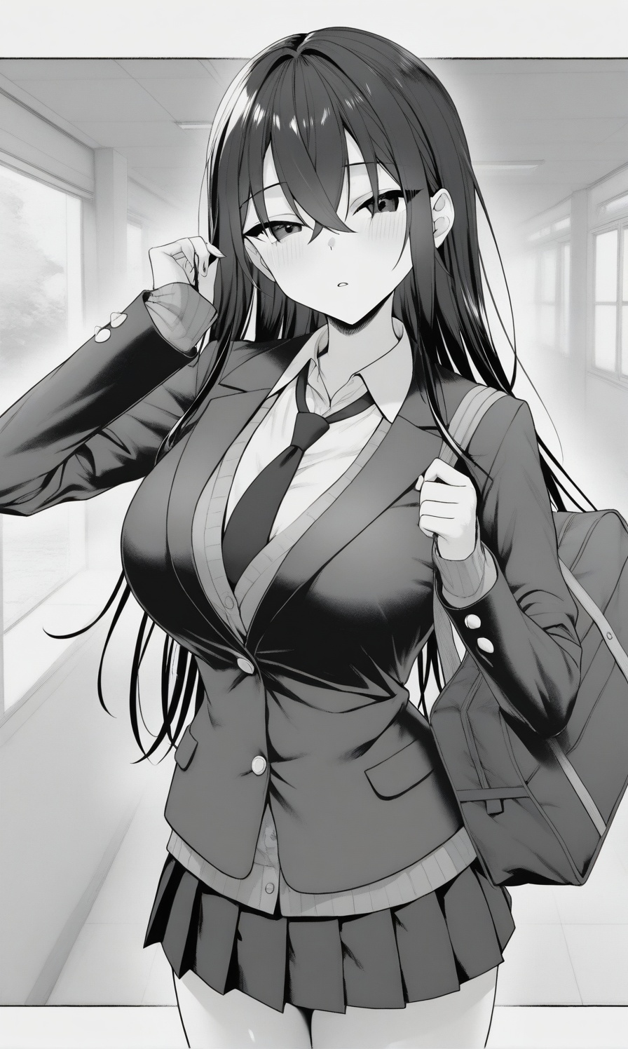 1girl,  solo,  long hair on Tensor.Art
