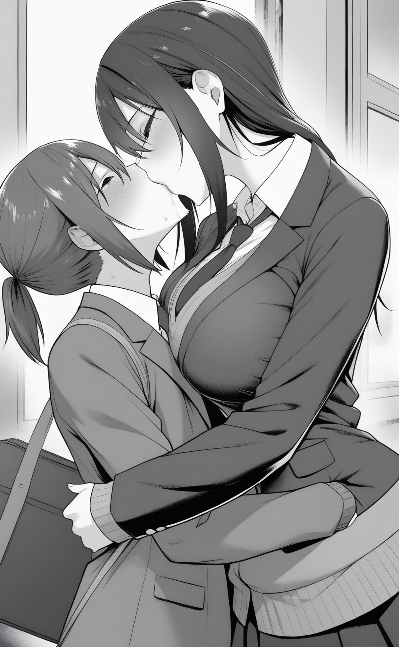 2people,  1girl,  long hair on Tensor.Art