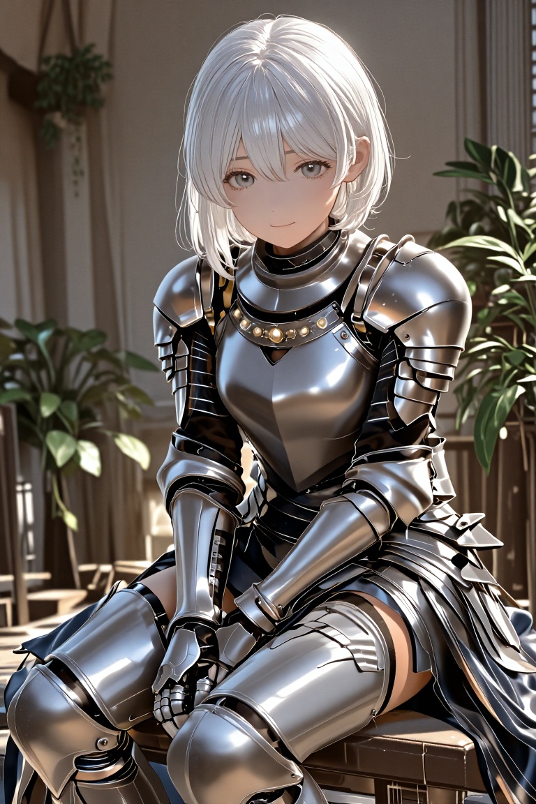 1girl,  solo,  smile on Tensor.Art