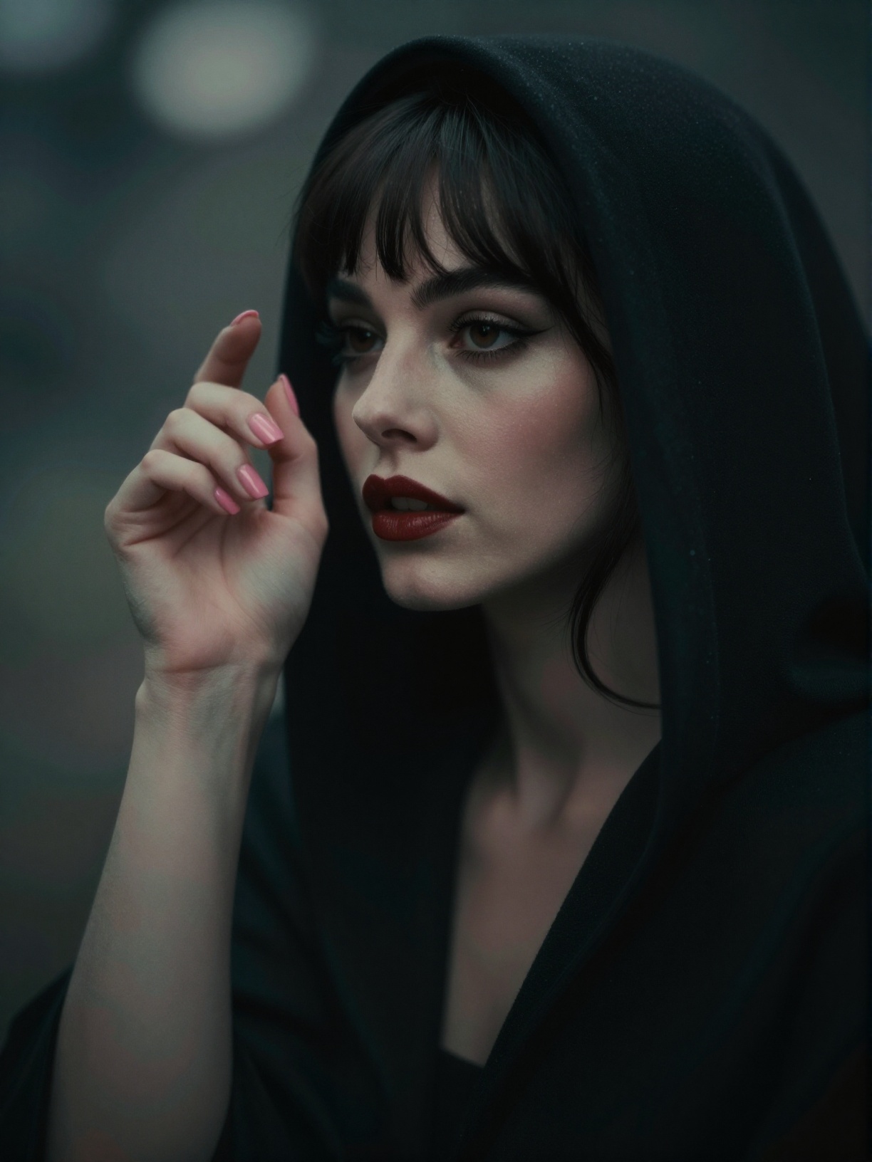 Cinematic editorial photograph,  close portrait,  moody on Tensor.Art