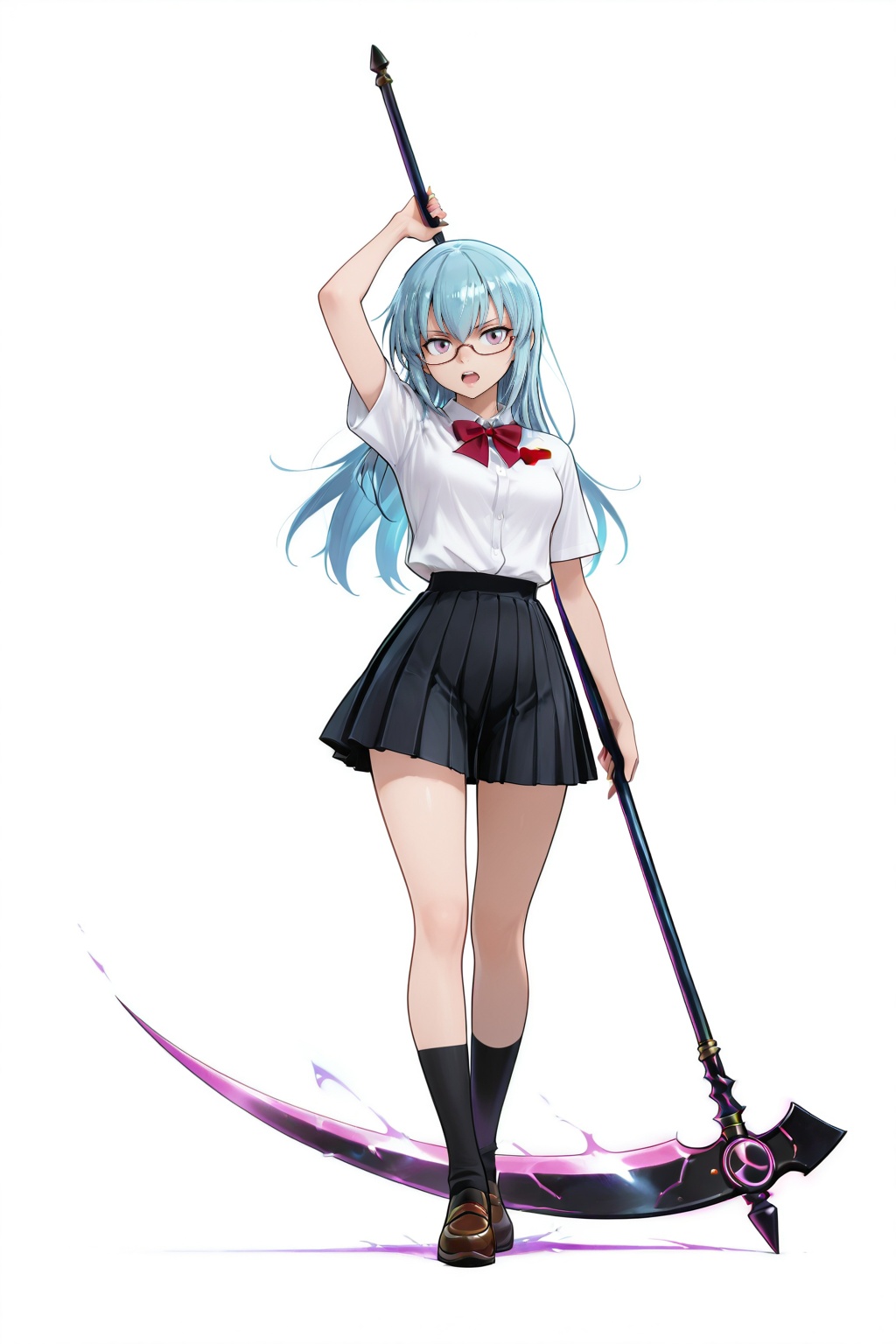 psyren__amamiya_sakurako,  [chibi::0.3],  blue hair on Tensor.Art