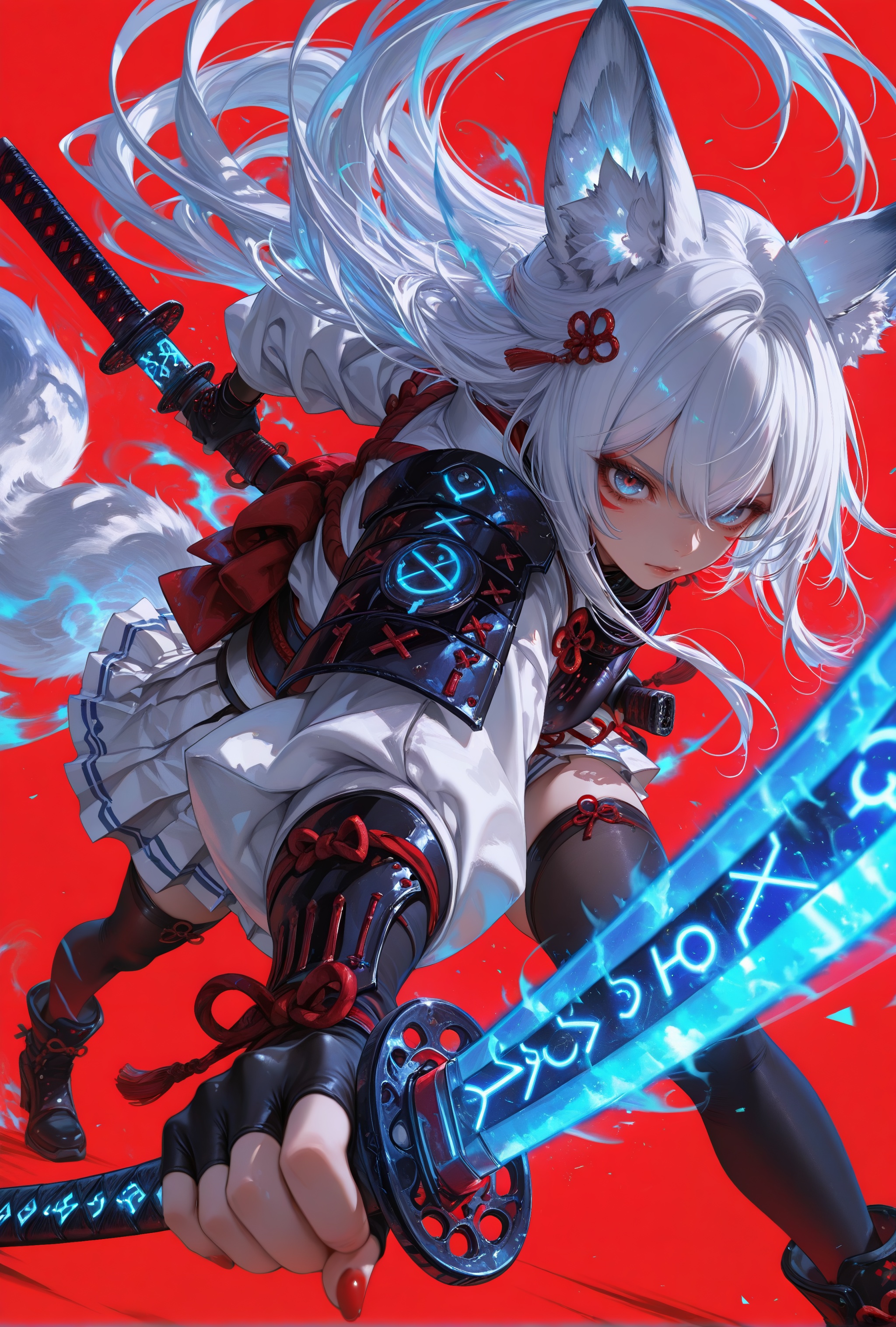 vr4_zk4r1,  1girl,  weapon on Tensor.Art