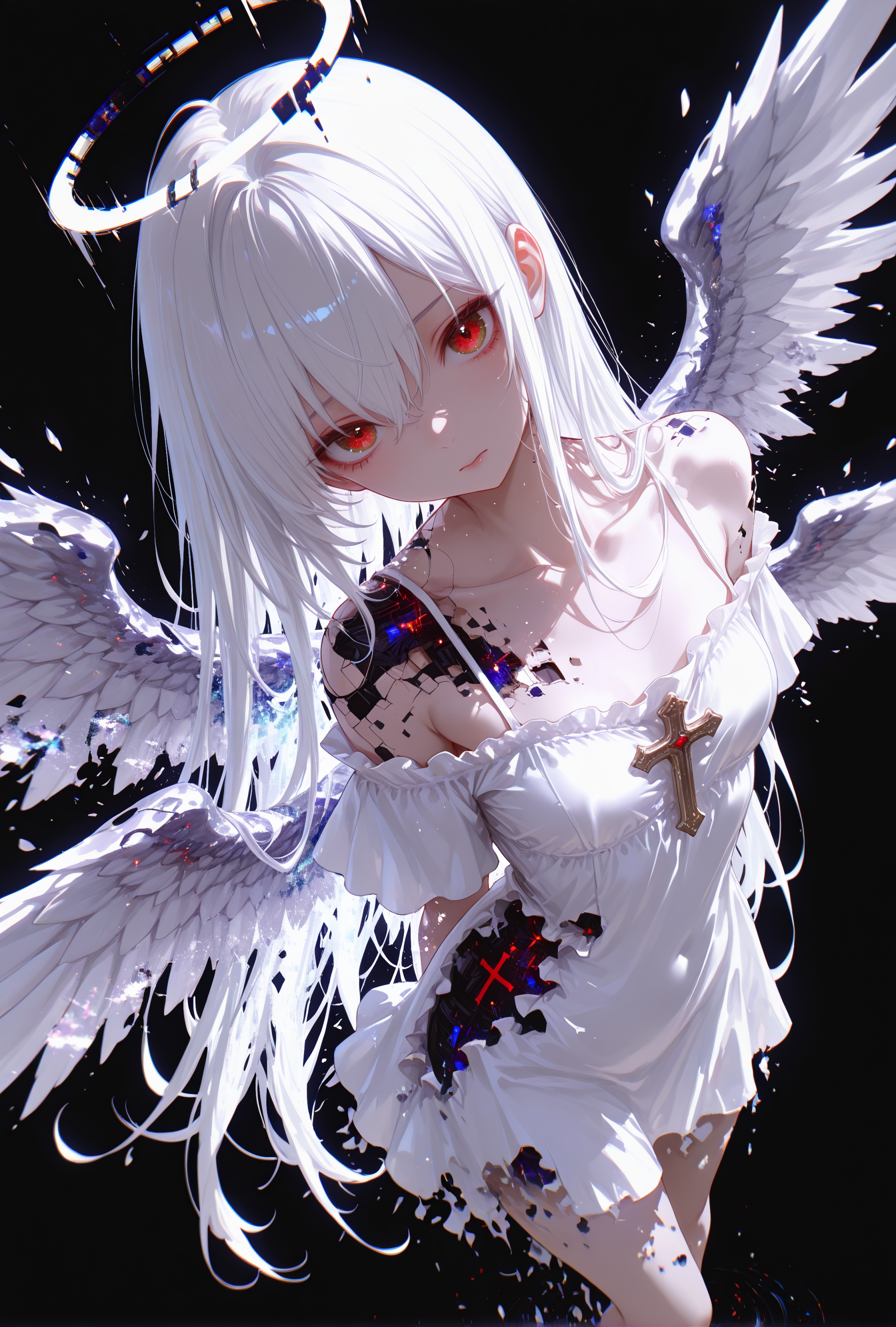 vr4_zk4r1,  1girl,  wings on Tensor.Art