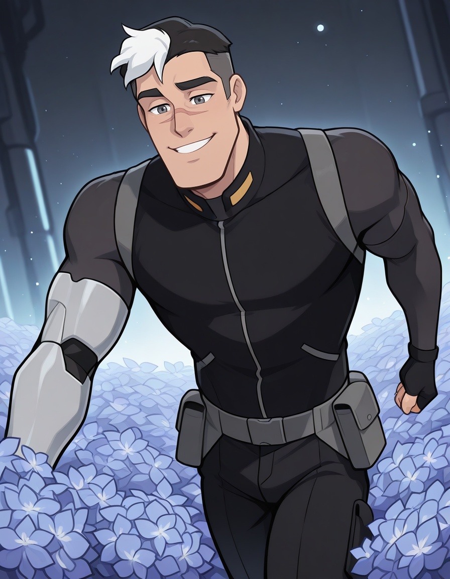 Shiro,  undercut,  two-tone hair on Tensor.Art