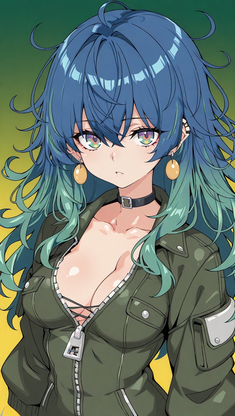 1girl,  bangs,  black choker on Tensor.Art