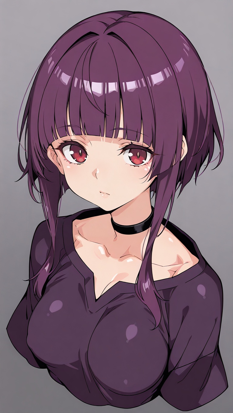 1girl,  bangs,  black choker on Tensor.Art