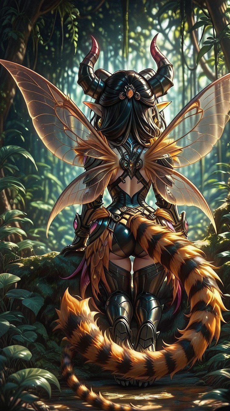 Vexora,  flying around jungle on Tensor.Art