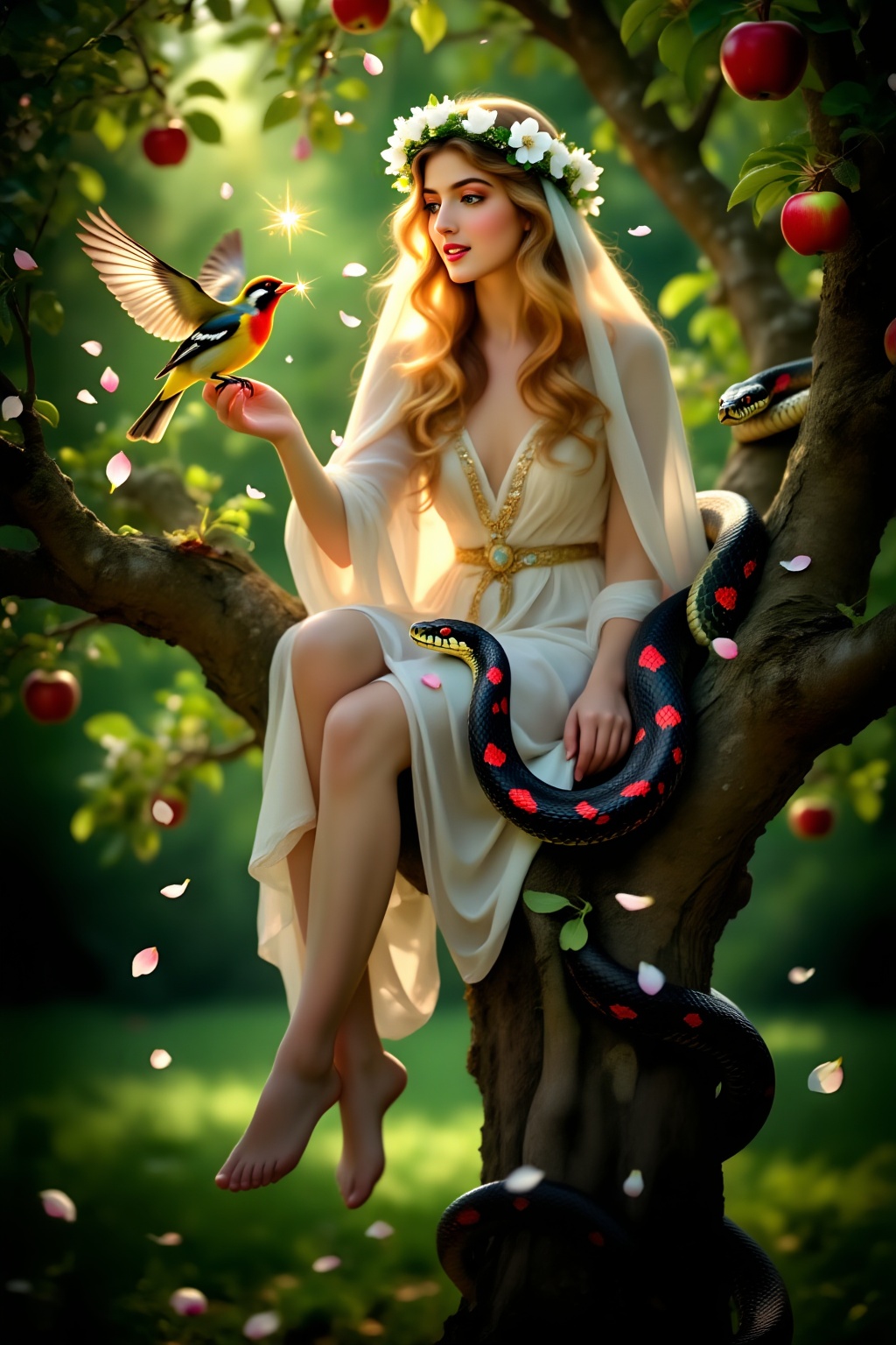 Superior quality,  ranked #1. Inspiration: Eve,  Genesis. Visuals: In the Garden of Eden on Tensor.Art