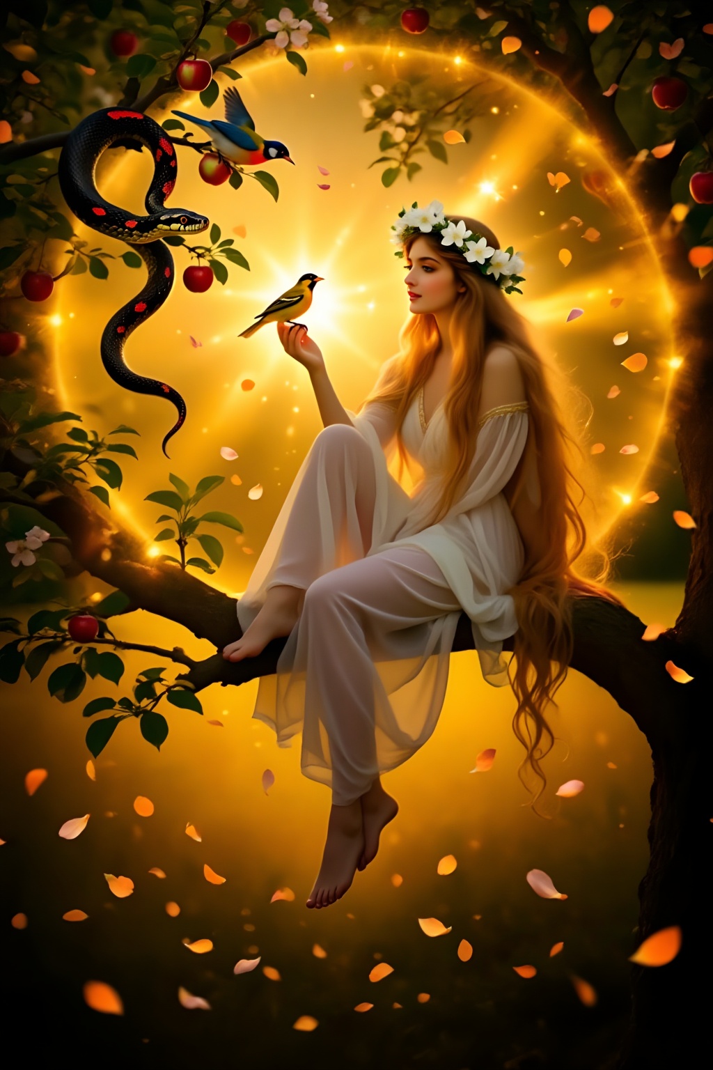 Superior quality,  ranked #1. Inspiration: Eve,  Genesis. Visuals: In the Garden of Eden on Tensor.Art