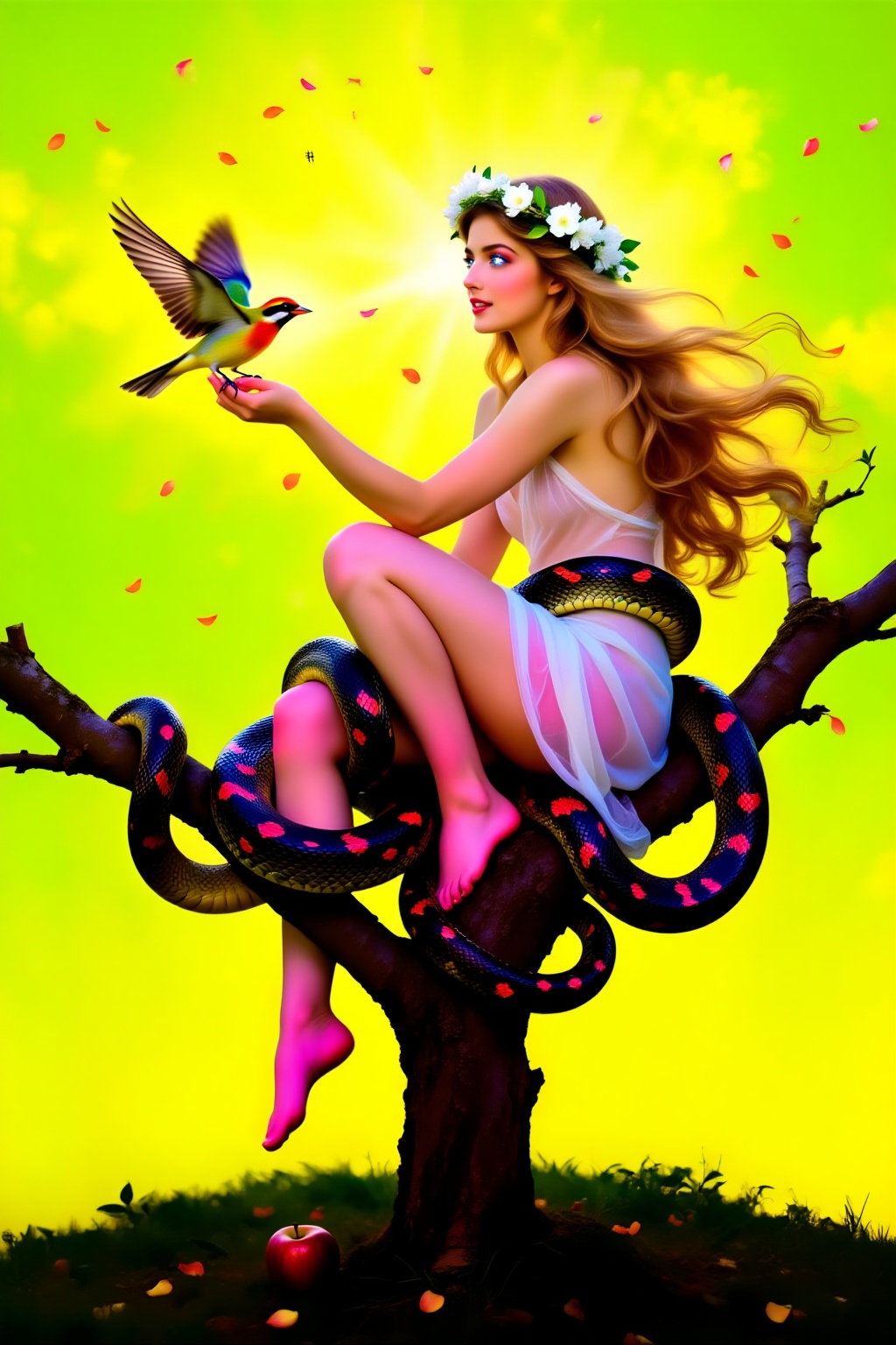 Superior quality,  ranked #1. Inspiration: Eve,  Genesis. Visuals: In the Garden of Eden on Tensor.Art