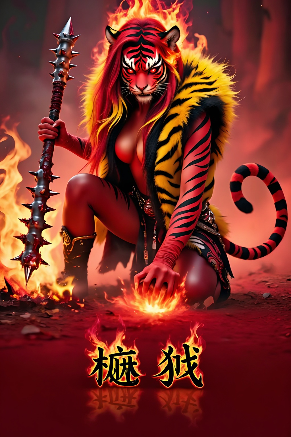 Top quality. Inspiration: Chinese mythology,  the Four Demons,  Taotie. Appearance: Stubborn and brutal on Tensor.Art
