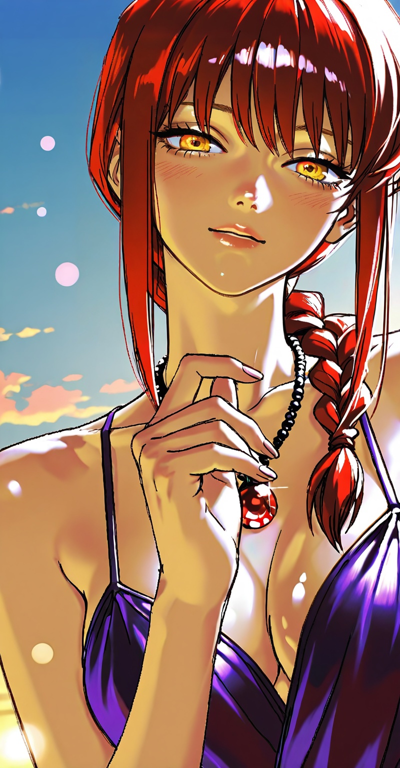 ((Emphasize a blend of anime aesthetics with painterly digital rendering techniques)),  the use of light and shadow create...