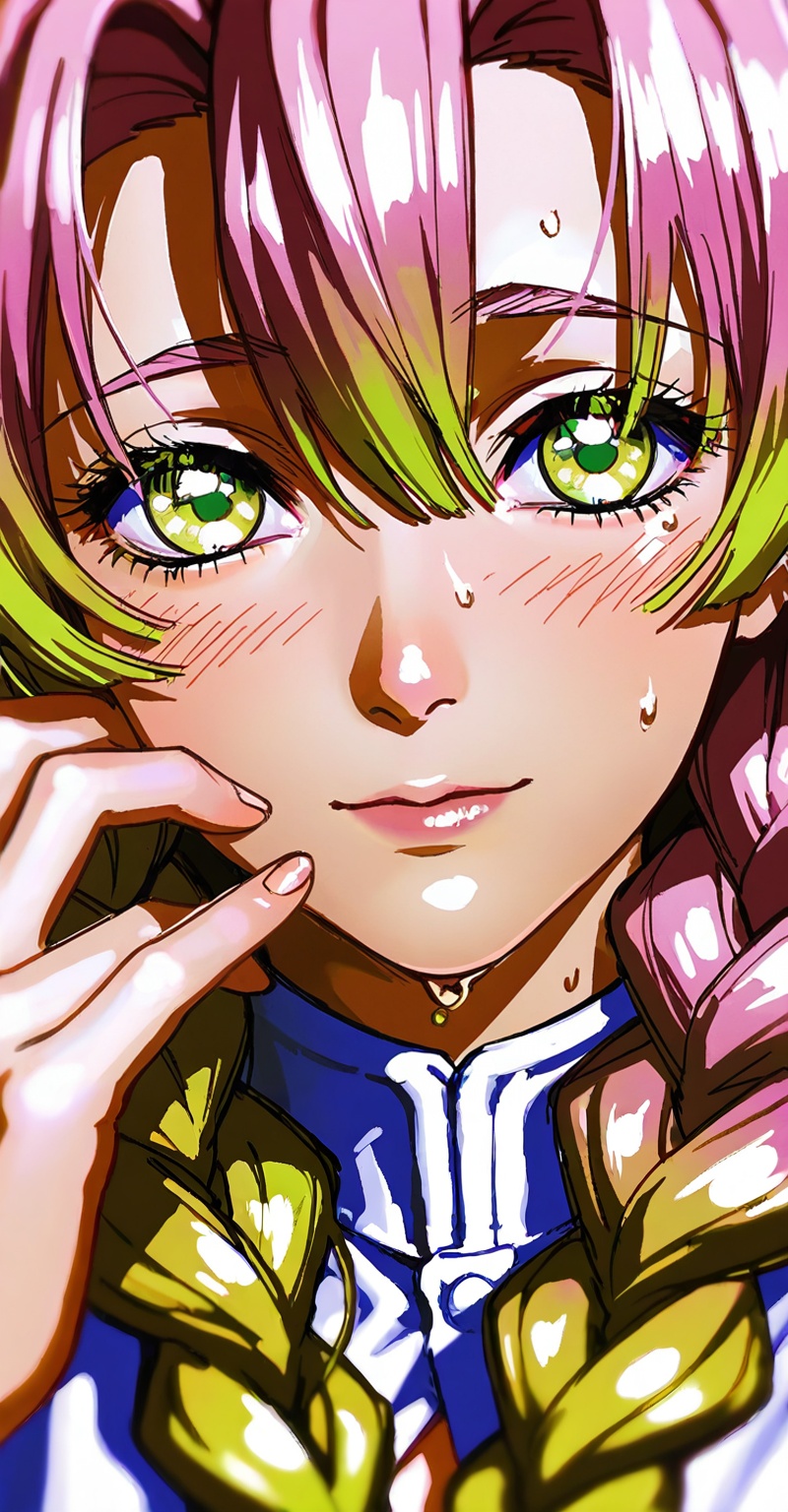 ((Emphasize a blend of anime aesthetics with painterly digital rendering techniques)),  the use of light and shadow create...
