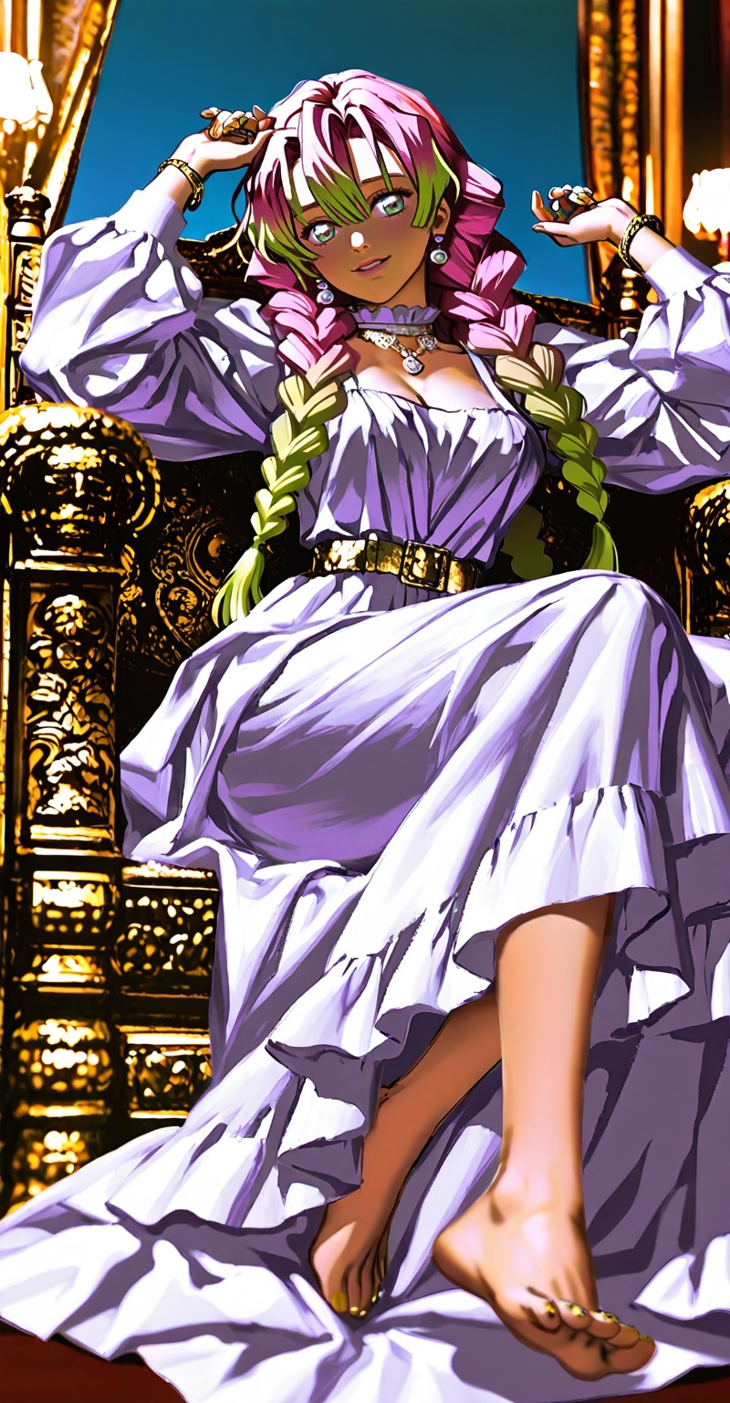 ((Emphasize a blend of anime aesthetics with painterly digital rendering techniques)),  the use of light and shadow create...
