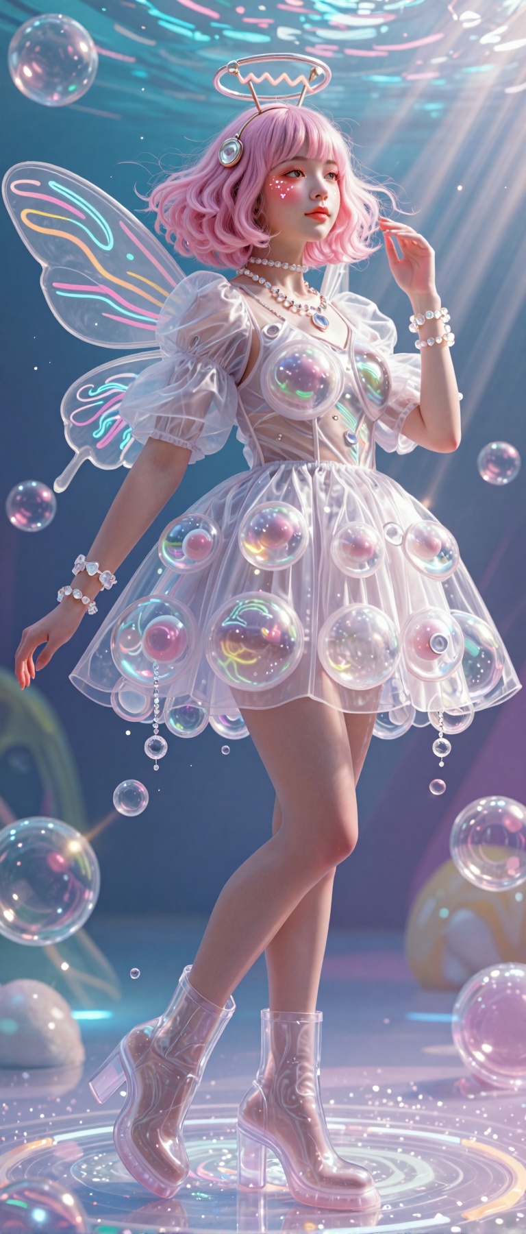 masterpiece,  ultra-detailed,  full-body surreal fashion idol on Tensor.Art