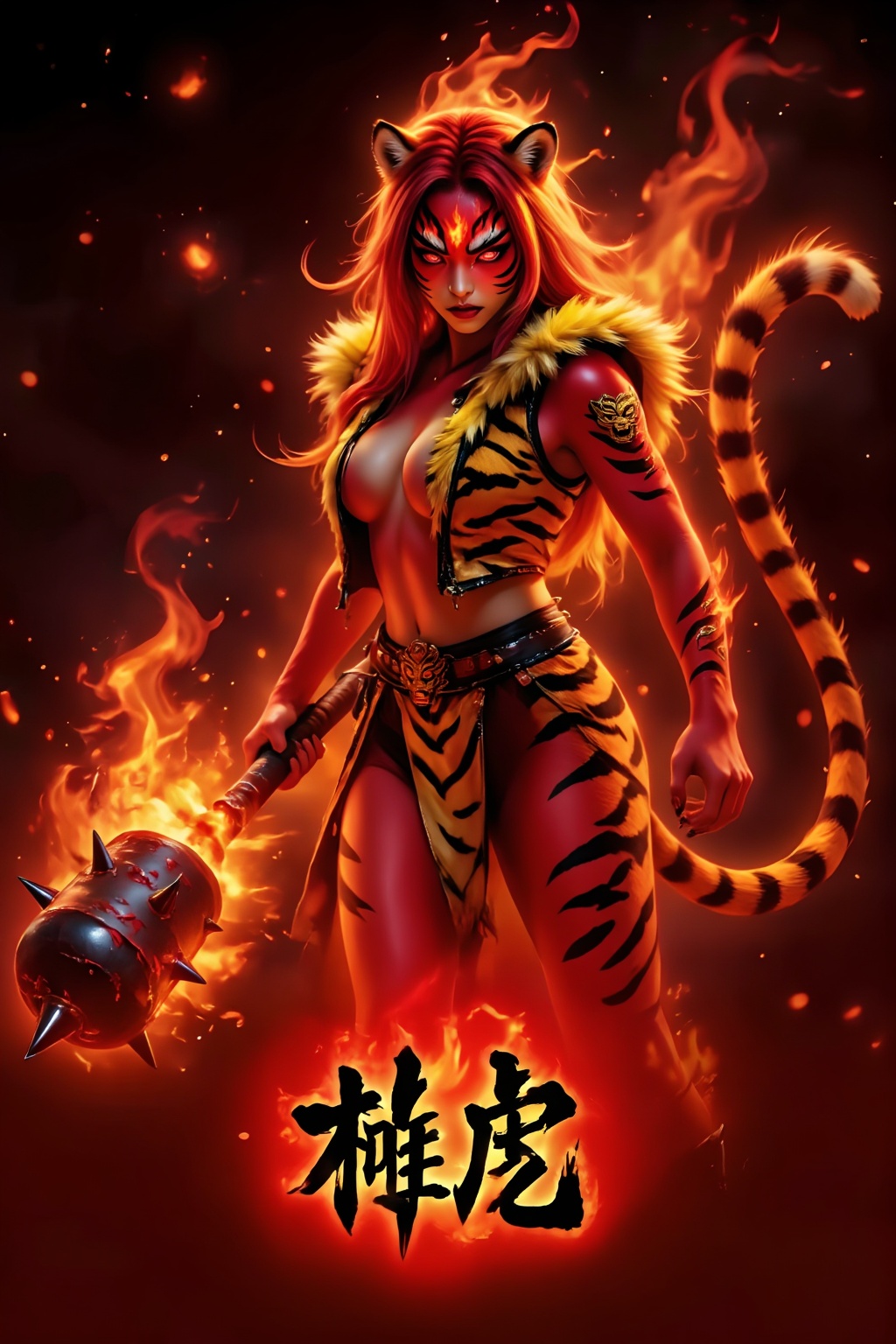 Top quality. Inspiration: Chinese mythology,  the Four Demons,  Taotie. Appearance: Stubborn and brutal on Tensor.Art