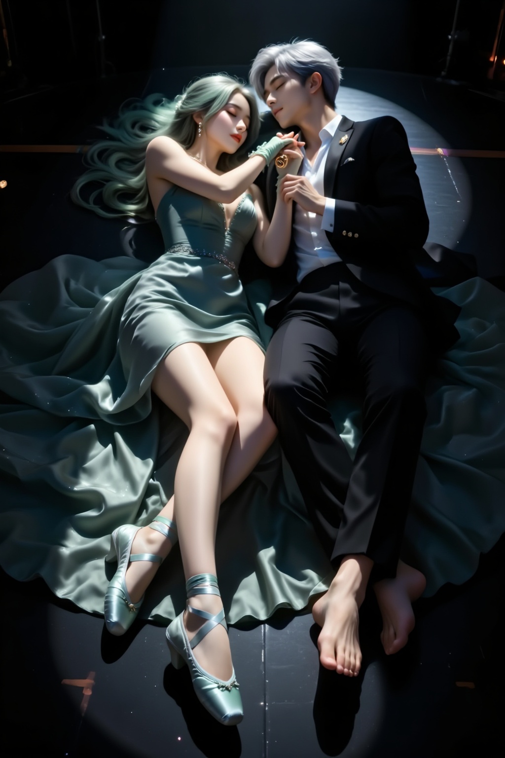 Score_9,  my love must be honest. Those who believe in you deserve the best! Close-up: On the stage,  a beautiful bride pe...