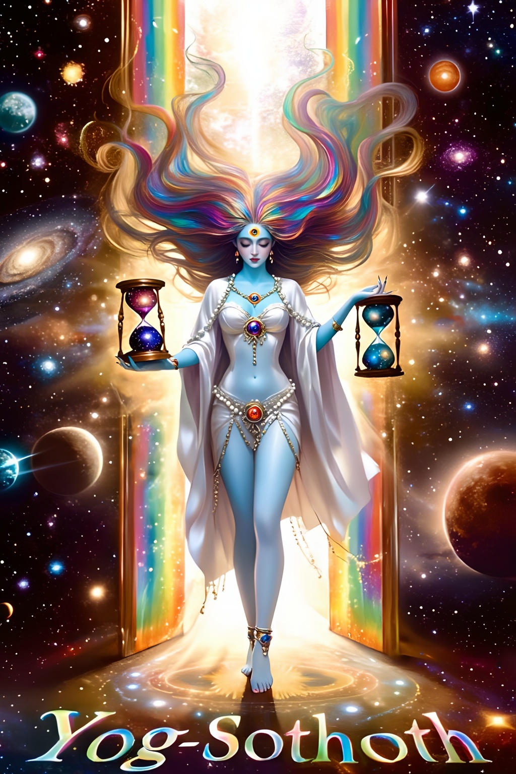 Top quality. Inspiration: Yog-Sothoth,  the One Who Unifies All Things. This image depicts Yog-Sothoth,  the alien deity w...