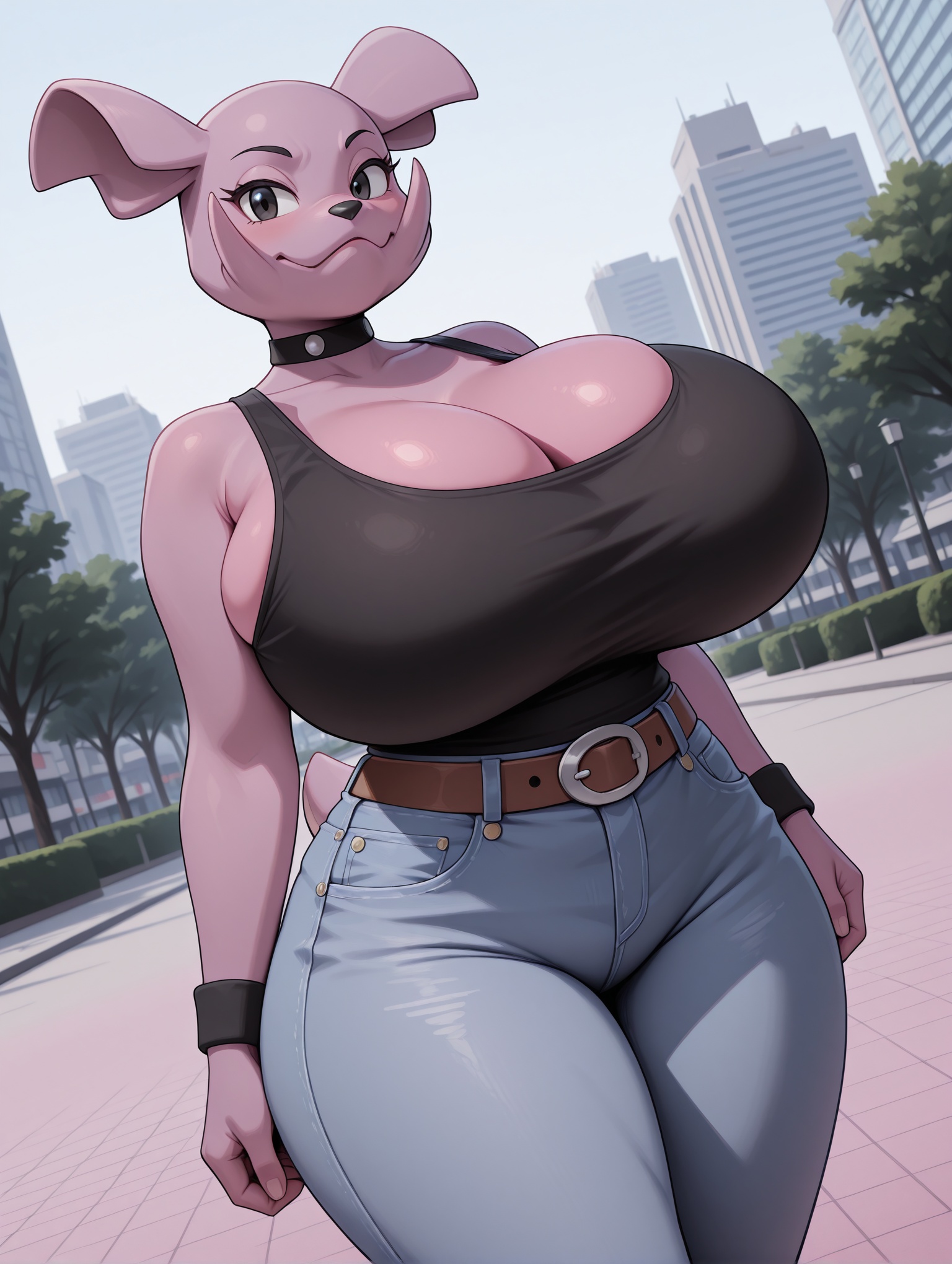 Cowboy shot,  dutch angle,  female on Tensor.Art
