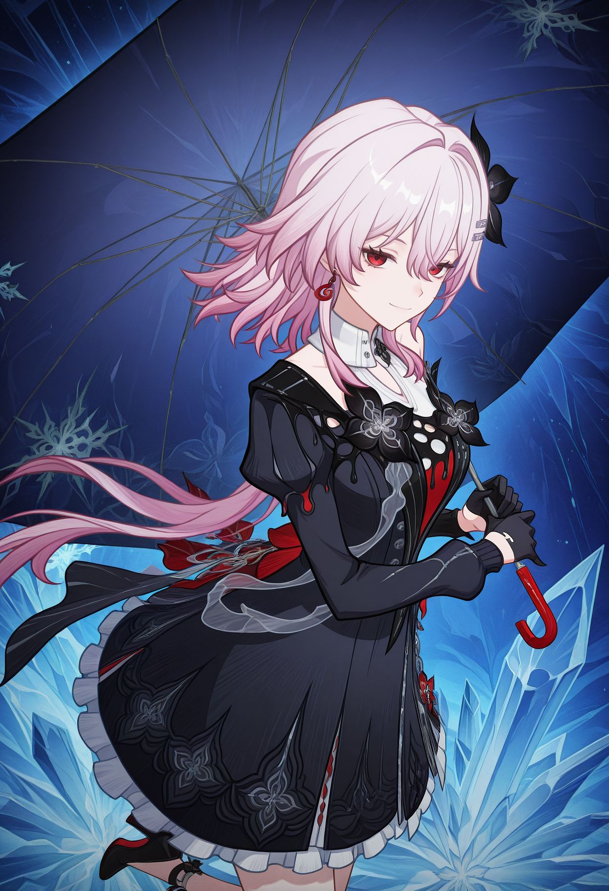 evernighthstr,  1girl,  pink hair on Tensor.Art