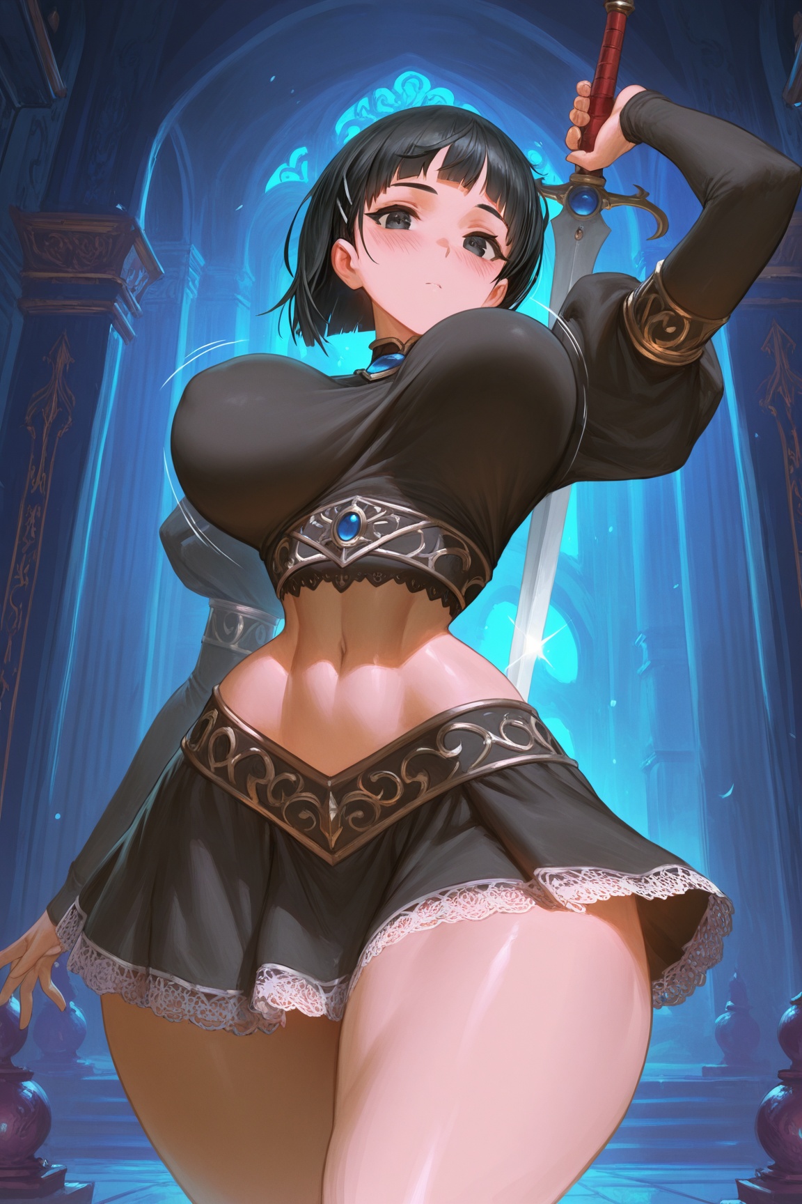 1girl,  suguha,  Black hair on Tensor.Art