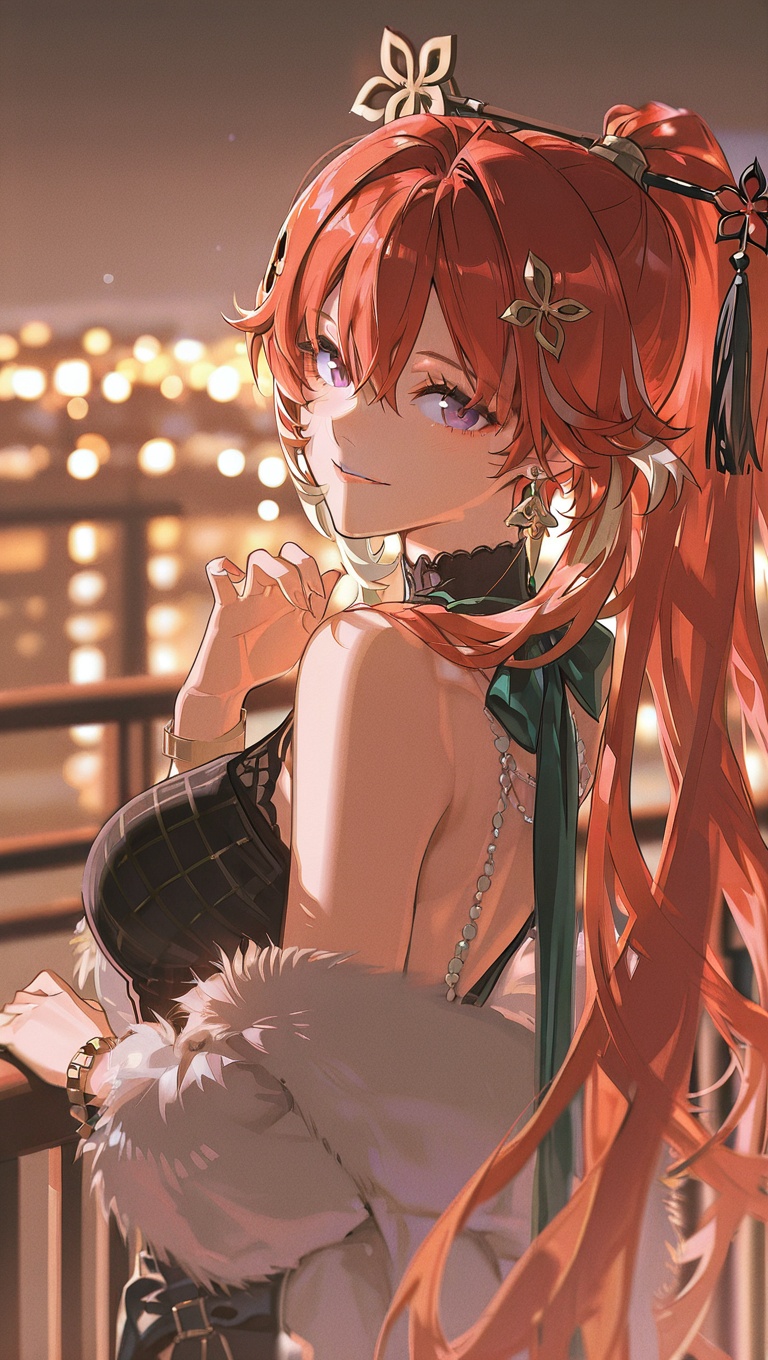 1girl,  bangs,  bare shoulders on Tensor.Art