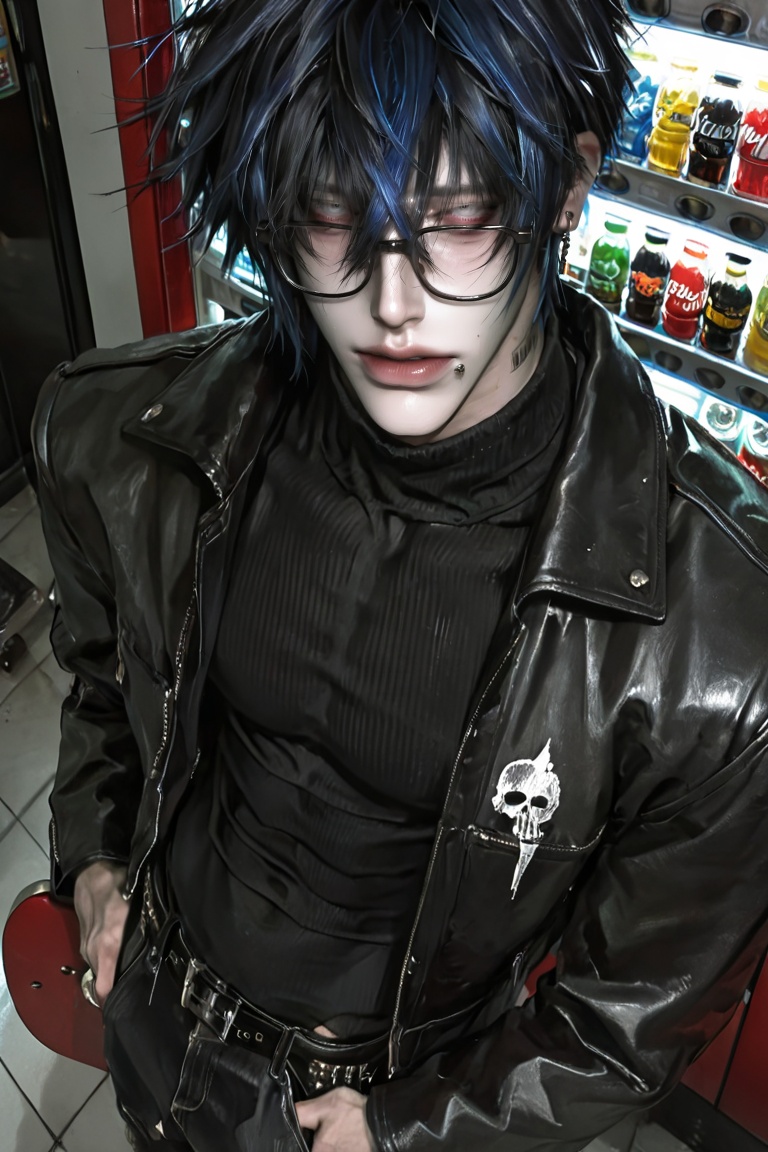 Good stocks have muscles,  not are skinny ((1 boy emo)),  male on Tensor.Art