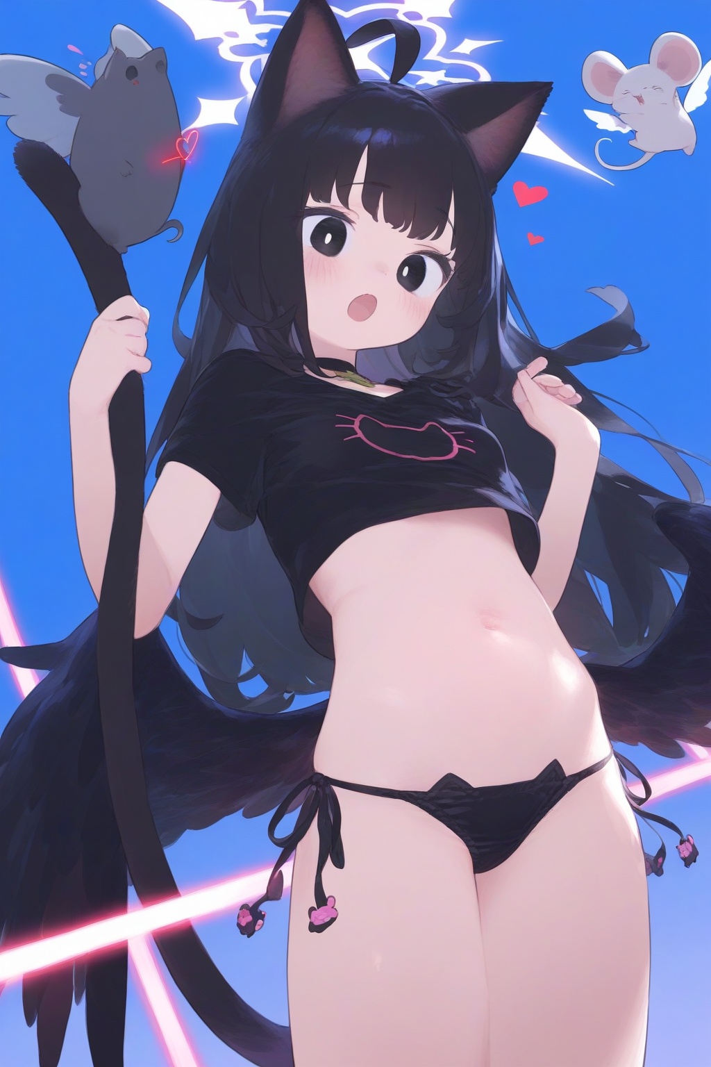 !,  1girl,  ahoge on Tensor.Art
