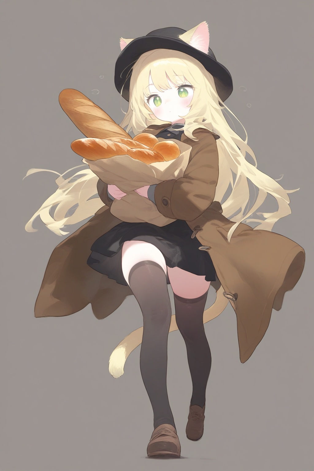 1girl,  animal ears,  baguette on Tensor.Art