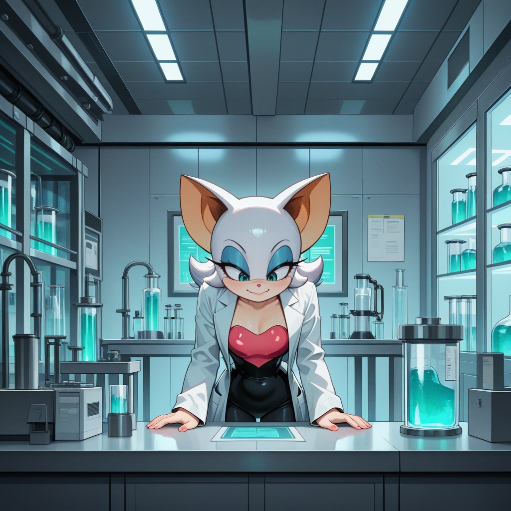 solo,  1girl,  labcoat on Tensor.Art