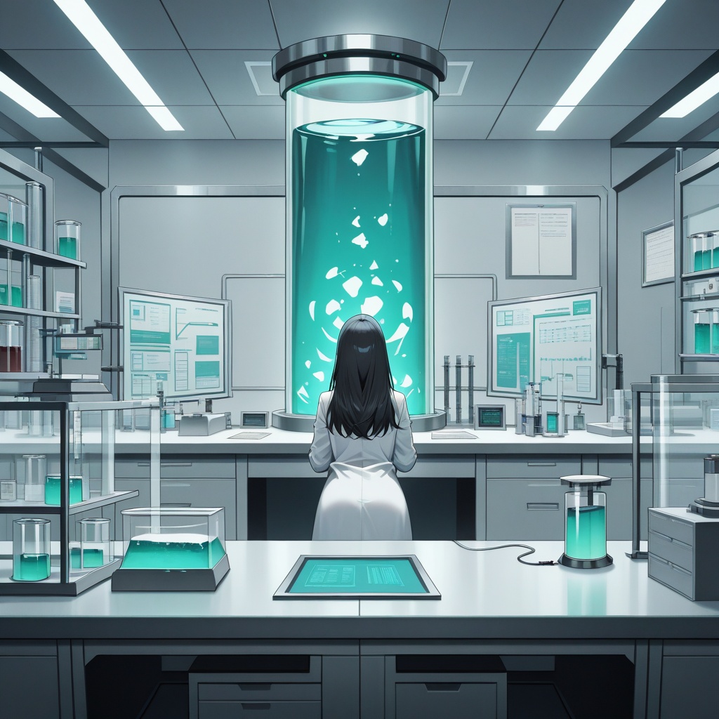 solo,  1girl,  labcoat on Tensor.Art
