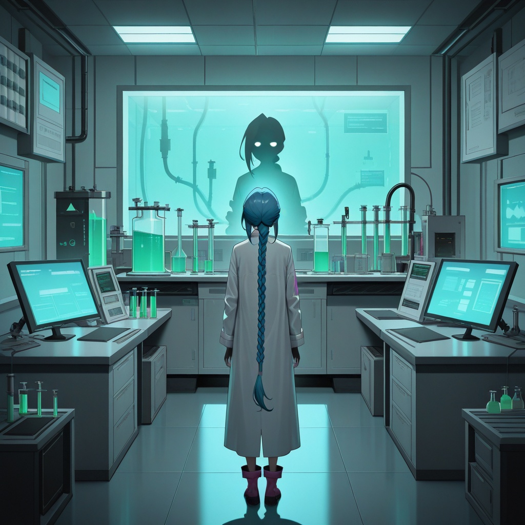 solo,  1girl,  labcoat on Tensor.Art