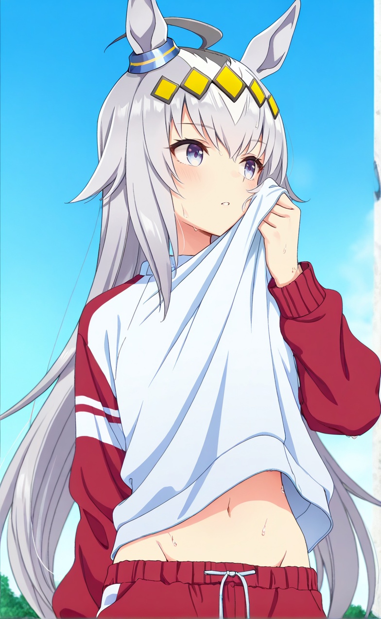 1girl,  oguri cap \(umamusume\),  track pants on Tensor.Art