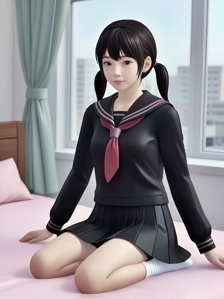 sakurairo mau koro,  1girl,  solo on Tensor.Art
