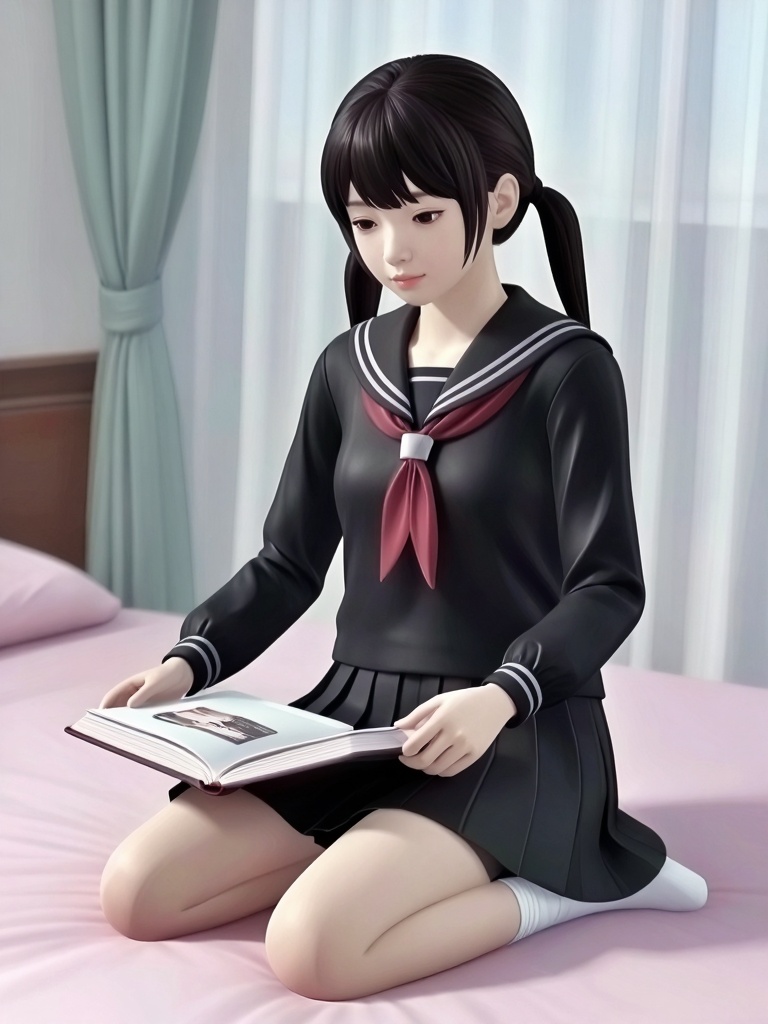 sakurairo mau koro,  1girl,  solo on Tensor.Art