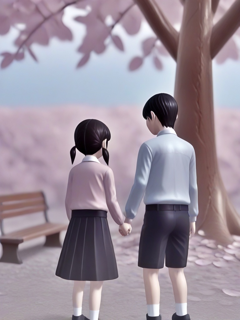 sakurairo mau koro,  1girl,  1boy on Tensor.Art