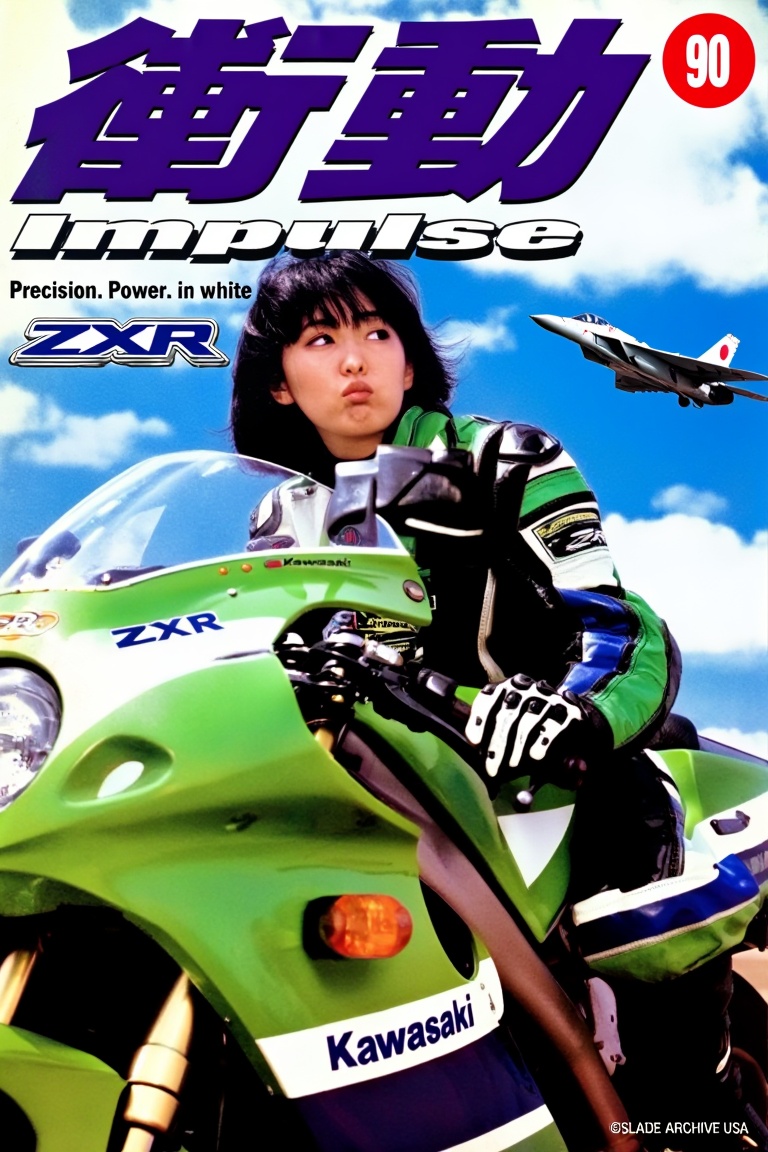 { "prompt": { "main_subject": "Beautiful young Japanese woman with medium-length black hair with bangs,  1990s street fash...