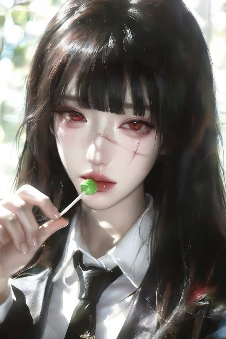 (artist:yoneyamamai:0. solo,  close mouth. upper body,  random pose.Light Olive skin. 1girl on Tensor.Art