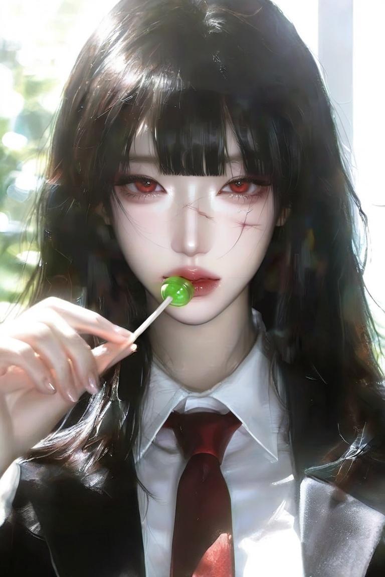 (artist:yoneyamamai:0. solo,  close mouth. upper body,  random pose.Light Olive skin. 1girl on Tensor.Art