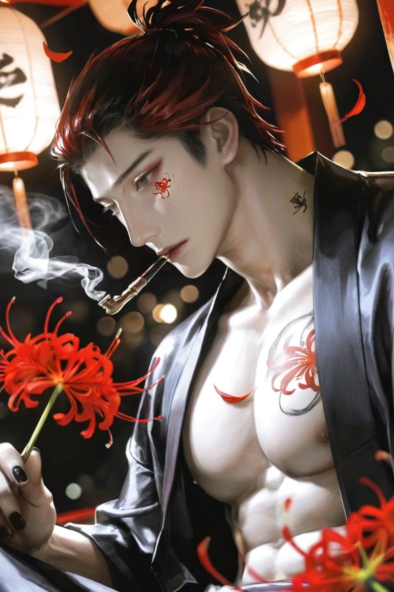 (artist:yoneyamamai:0. solo,  1 man,  short hair on Tensor.Art