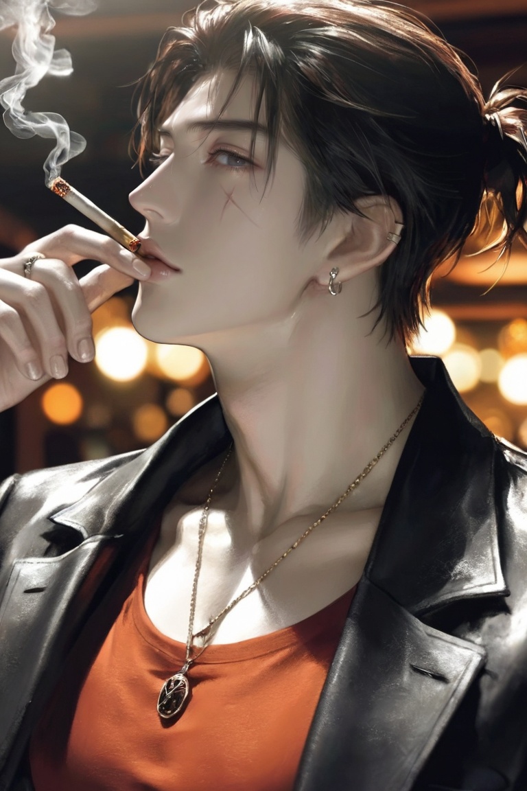 (artist:yoneyamamai:0. solo,  1 man,  short hair on Tensor.Art