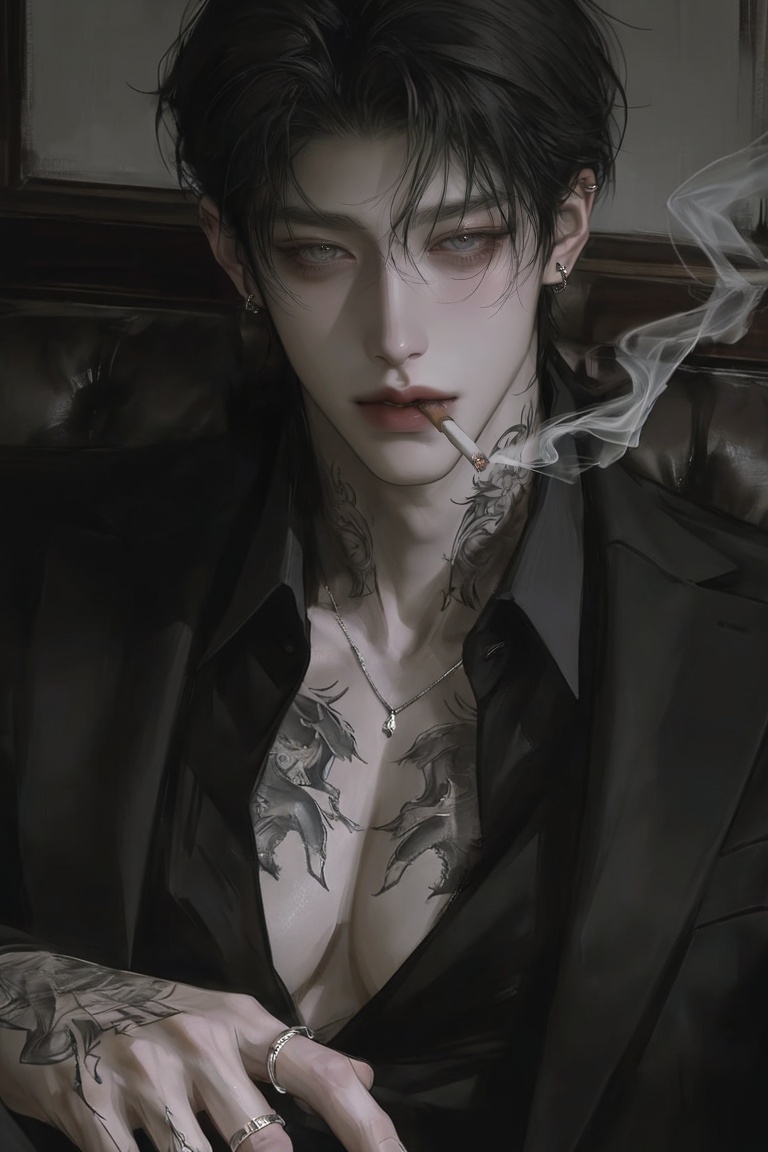 (Highly refined art style) 1male,  solo,  semi realistic young man on Tensor.Art