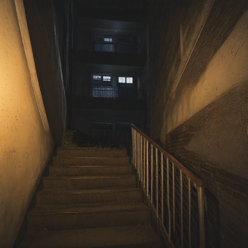 scenery,  outdoors,  stairs on Tensor.Art