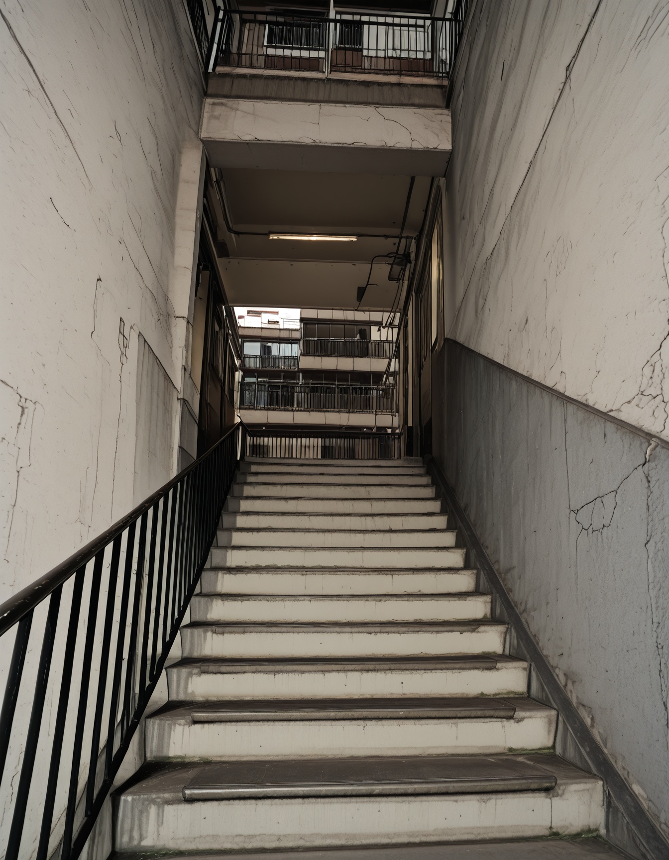 stairs,  railing,  building on Tensor.Art
