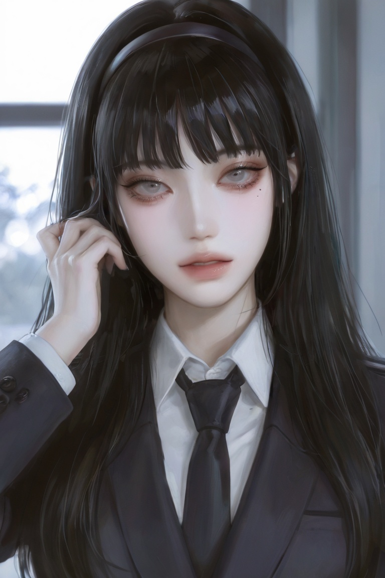 (artist:yoneyamamai:0. solo,  close mouth. upper body,  random pose.Light Olive skin. 1girl on Tensor.Art